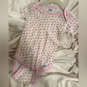 Y2K Floral Frog Pink and Green vintage One Piece 24M